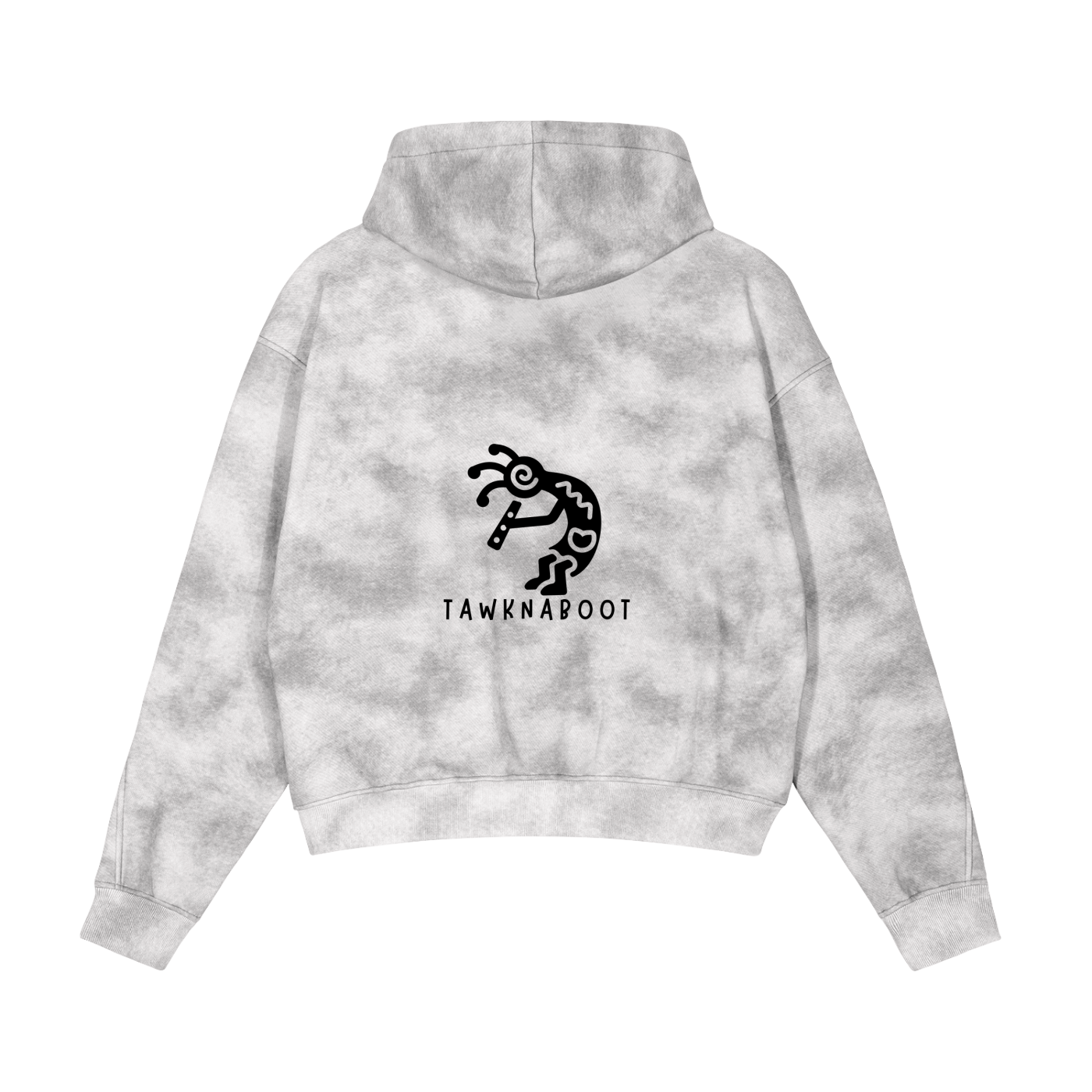 Dirty Washed Zip-Up Fleece Hoodie