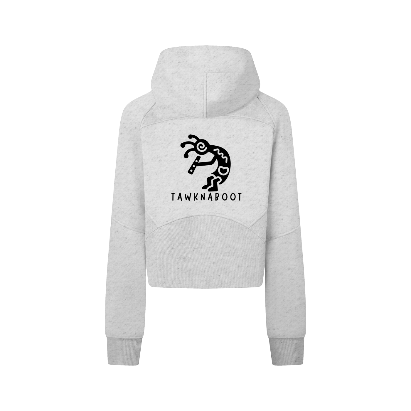 Cropped Zip-Through Hoodie