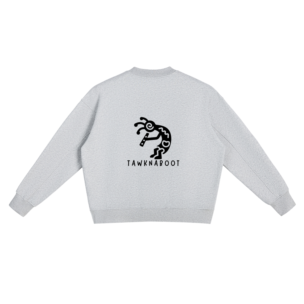 Fleece Side Slit Crewneck Sweatshirt