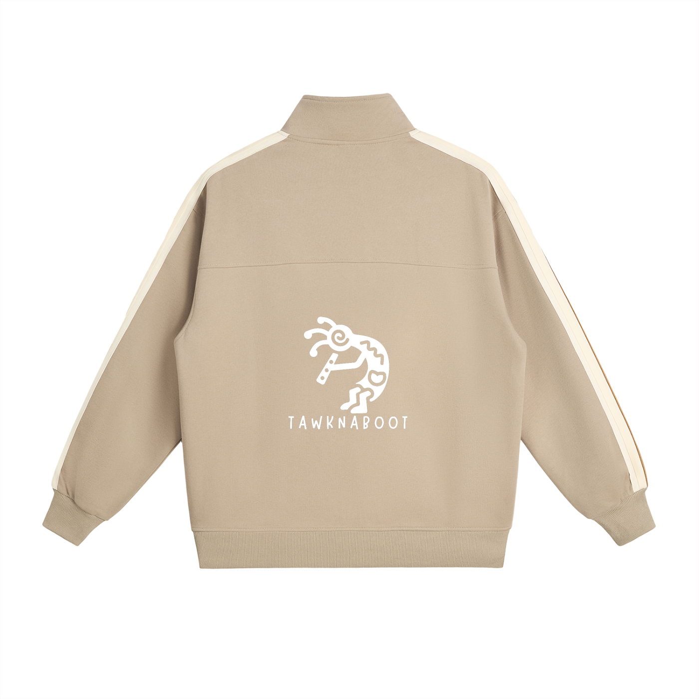 Contrast Side-Stripe Stand Collar  Jacket