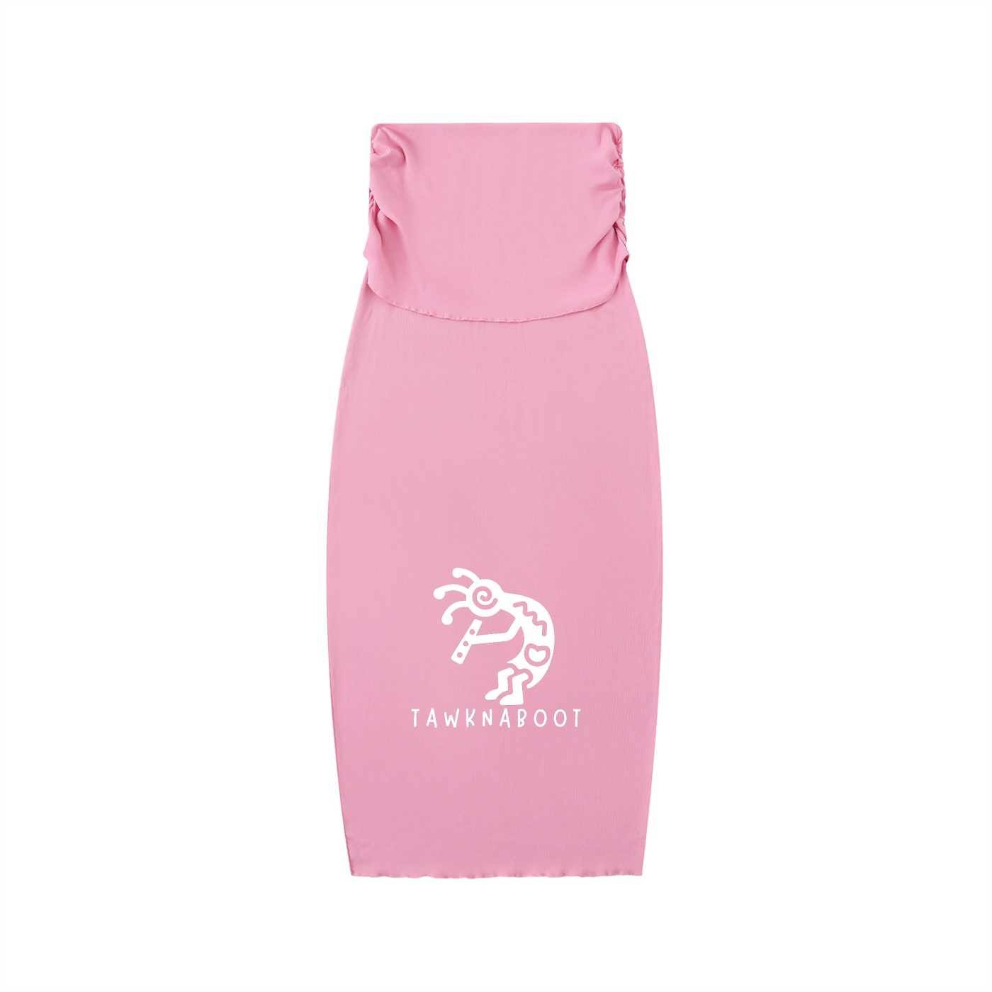 Dyed Washed Straight Hip-Hugging Slim Maxi Skirt