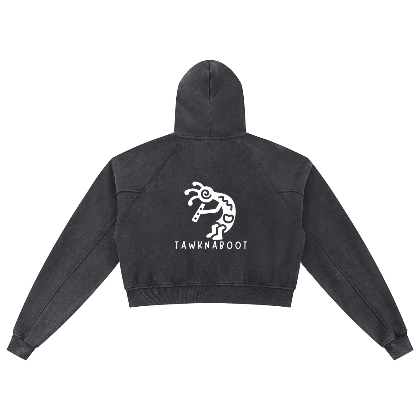 Snow Washed Cropped Hoodie