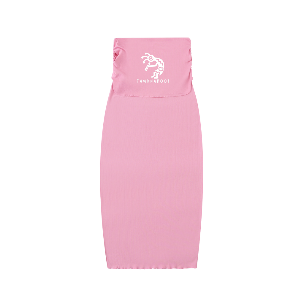 Dyed Washed Straight Hip-Hugging Slim Maxi Skirt