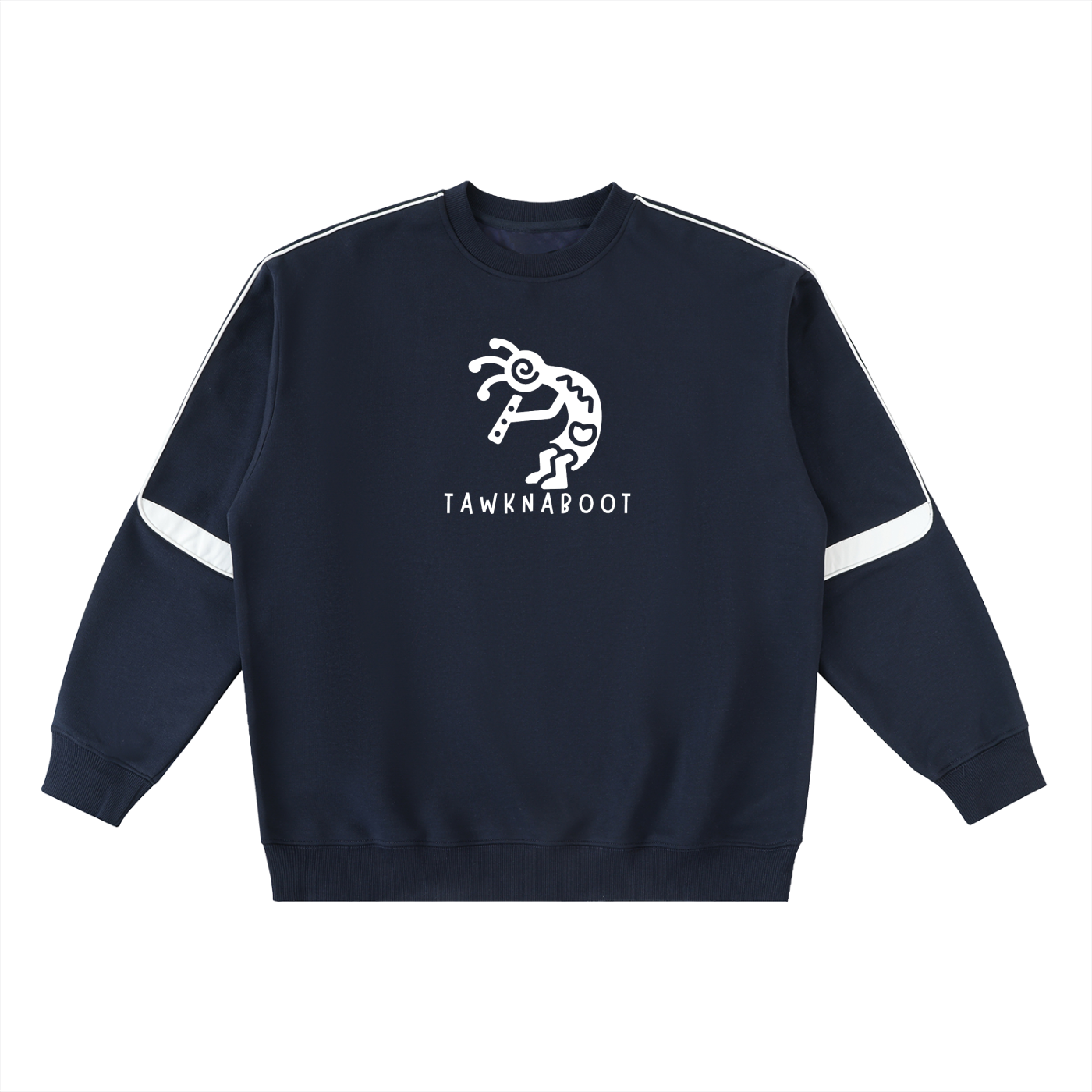 Oversized Crewneck Taped Sweatshirt